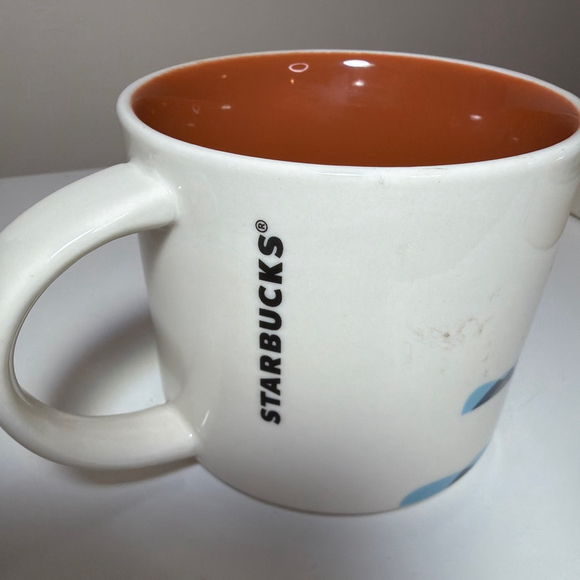Starbucks Chicago IL USA You Are Here Collection Mug Coffee Cup White Orange EUC - Picture 4 of 4